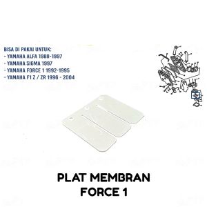 Plat Membran Force 1 - Stopper Reed Valve Plate Pelat Lidah Memberan Harmonika Besi  Alfa Sigma F1Z F1ZR Fizr
