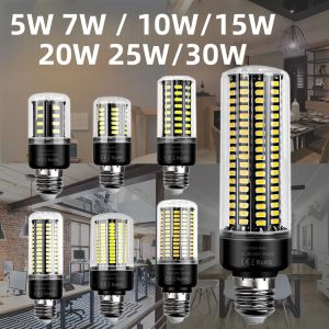 Bóng Đèn LED Ngô 30W E27/E26 E14 B22 Dùng Cho Đèn Chùm Đèn Trần Ánh Sáng Trắng Lạnh/trắng Ấm Không Nhấp Nháy Điện Áp 85-265V AC Dùng Cho Nhà Ở Phòng Khách