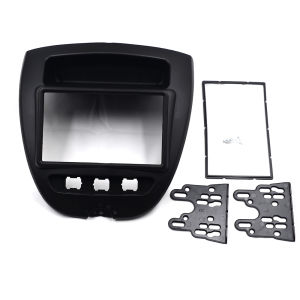 7inch Double 2 Din Car DVD Radio Frame for Toyota Aygo Citroen C1 Peugeot 107 2005-2014 Fascia Dash Kit Radio Panel Stereo Cover