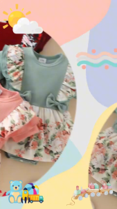 Baby Girl Dress Floral Print Ruffle Romper Baby Girl Outfits Shorts Jumpsuits with Headband Baby Clothes Set