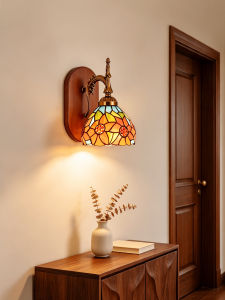 DGY | French Retro Colored Art Glass Wall Light