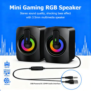 A2 USB Computer Speakers 3W Stereo Desktop Speaker 3.5mm Audio with Volume Control⚡PH deliveryIn stock⚡