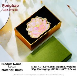 RONGBAOZHAI | Solid Brass Scholars Desk Paperweight Creative Stationery Item