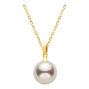 Helas | Single Akoya Pearl 18K Gold Necklace