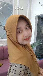Hijab Bergo Sport Aulia Size L Jersey Premium Jilbab Olahraga Nutup Dada