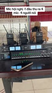 [ Giảm Giá ] Micro Đeo Tai Đầu Thu MTMAX AKM44 PLUS – Kèm 4 Micro Đeo Tai Khả Năng Thu Phát Đến 120m Bảo Hành 12 Tháng Thiết Kế 4 Kênh Tần Số Độc Lập  dùng âm thanh sự kiện trường học.