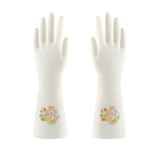 MAIENS | Durable Kitchen Dishwashing Gloves with Thick Fleece Waterproof Cleaning Rubber