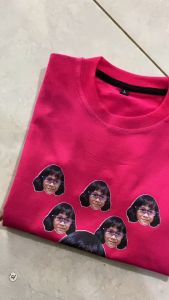 kaos custom anak face pattern bahan cotten combed 30s quality preemium free nama