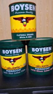BOYSEN Permacoat Flat latex/Gloss latex white B-701/B-710 1L
