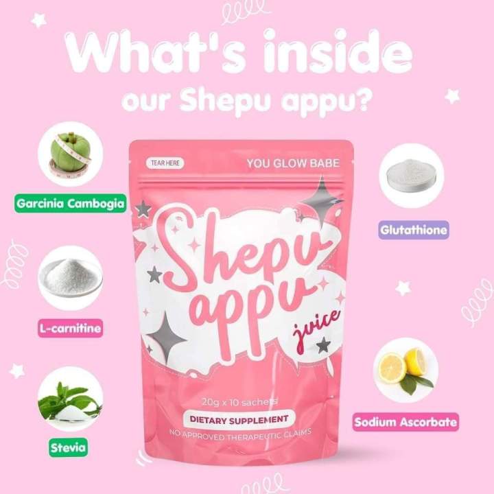 Shepu Appu Slimming Juice 150grams / Beauty White Caps by You glow ...