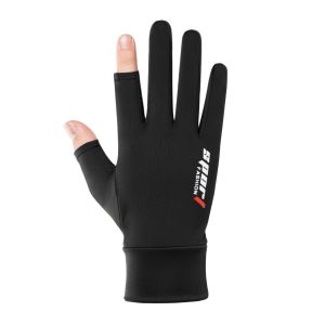 Sun Protection Gloves Ice Silk Non Slip Touch Screen Half Finger Hiking Cycling Gloves Elastic Outdoor Sports Motorcycle Gloves