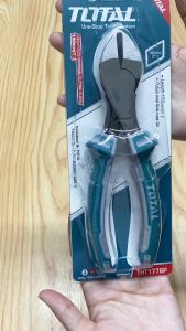 Kềm cắt đầu nặng Total THT1776P kích thước 7 inch 180mm đầu kềm cắt được đánh bóng chống gỉ tay cầm hai màu - Thinksafe