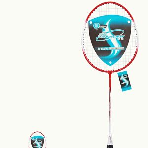 Raket Bulu Tangkis 2 pcs Set Raket Besi dengan Bola Bulu Tangkis