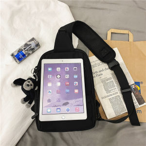 iPad Tablet Bag Crossbody Bag 11-Inch Portable Storage Bag Women Chest Bag Ins Trendy Shoulder Bag Backpack for Men