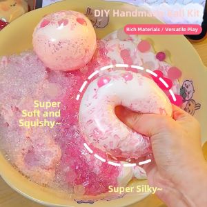 FUMENGLAN | Diy Materials Pack for Noisy Balls Squishy Making Rice Cake Filling and Outer Layer