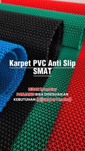 Karpet PVC Kamar Mandi 1m x 1.2m S Mat Keset PVC ANTI SLIP (LEBAR 12m)