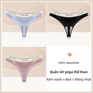 Quần lót nữ MiiOW chữ T lụa băng mỏng không đường may cạp thấp