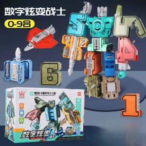 Numbers transforming robot /Digital(0-9)deformation robot/robot toys/transformer number robot/robot toys kanak kanak/numbers robot