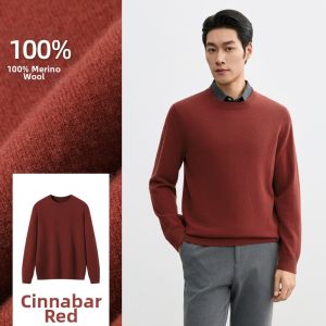 HENGYUANXIANG | High Collar Mens Wool Sweater for Inner Layer