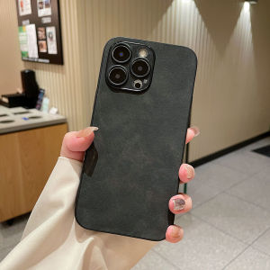 Luxury Bussiness Matte Faux Sheep Leather Case For iPhone 18 17 16 15 14 13 12 11 Pro Max 7 8 Plus 17Air 16E 17E Soft Shell