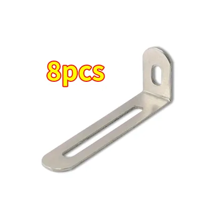 8pcs Adjustable Bracket 90 Degree L-Shaped Right Angle Bracket Fixed Furniture Connecting Corner Code