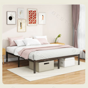 Iron Bed Frame Queen＆King size Four Sizes Heavy Duty Bed Single/Double Steel Bed Frame Home Used