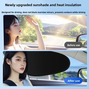 MONLEYTA | Car Sunshade Privacy Curtain Static Absorption Heat Insulation Electrostatic Absorption Black Glue Glass Sun Blocking Board