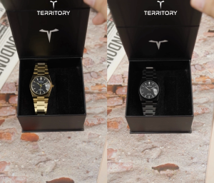 Đồng hồ nam Territory PRX SE001 Watch Kính Mineral Crystal Dây thép đeo tay Phiên bản đặc biệt