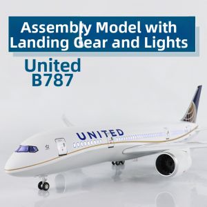 CHENXING | Boeing 787 Simulated Aircraft Model With Landing Gear Lights