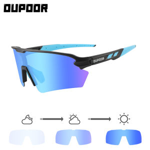 OUPOOR | Photochromic Sports Goggles Running Cycling Hiking Eyewear