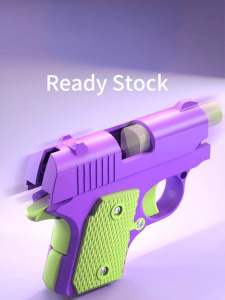 Gravity Carrot Gun 1911 Mini 3D Gravity Small Pistol Automatic Reloading Toy Gun Toy 萝卜枪