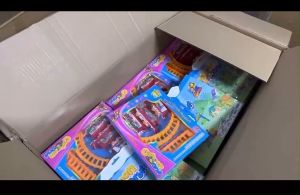 Children's Cartoon Educational Electric Track Toy Train