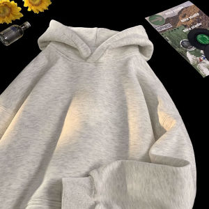 Mens Oversize Hoodie Thickened Fleece Winter Casual Fashion Design Sense Outerwear Top Heavyweight Autumn Winter New Arrival