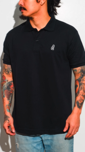 DGRAVE OG LOGO SERIES POLO SHIRT  BLACK