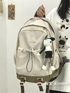 Japanese Style Ins Minimalist Easiest for Match Backpack Female Junior and Middle School Students College Students Bag Work Clothing Computer Travel Backpack Male