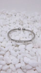 Gelang Anti Kejang Monel Tribisono Polos Adjustable dengan Ukiran Nama