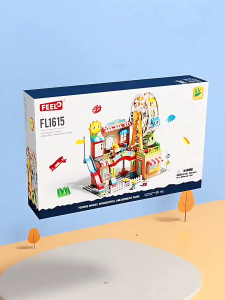 Đồ chơi bộ lắp ráp công viên cao cấp mãnh to xích đu cầu tuột kèm 2 nhân vật 194 PCS bộ quà tặng cho bé