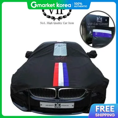 (Kongsimpatshim) Vip Black Three-Stripe Half Car Cover for Porsche Cayenne Size 4