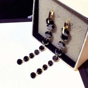 Elegant Long Early Spring Earrings Artificial Zircon Crystal Dangle 925 Silver Needle Tassel Versatile Large Size Fashion Jewelry