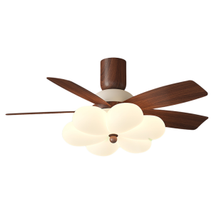 QINGYAO | Retro Large Wind Power Ceiling Fan Light Cream