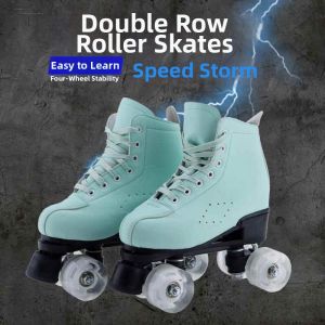 SHANNAIER | Double Row Four-wheel Flashing Roller Skates Adult
