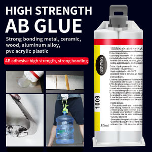 LOCTCET Powerful multi-functional glue adhesive metal plastic ceramic glass high-temperature welding 1009 ab glue