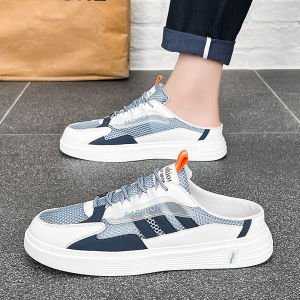 47 Oversized Mens Shoes Summer Slip-on Half Slippers 46 Breathable plus Sizes Mesh Surface Shoes 45 Casual Sneaker Sandals