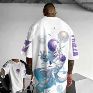 Dragon Ball Anime Joint Versatile T-shirt Summer Mens New Frieza Printed Harajuku Casual Loose Parent Child Short Sleeve Top