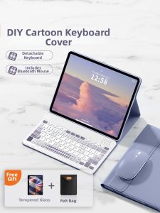 MENGMU | Bluetooth Keyboard Mouse Set 11.6 Inch Tablet Protective Case