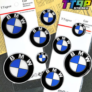 2 Chiếc Phụ Kiện BMW Logo BMW Độ Xe Máy Miếng Dán Đầu Trang Trí Đuôi Miếng Dán Tròn 3D Resin Gel Logo Xe Hơi