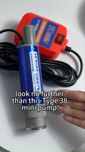 Oil and water pump can pump clear water and diesel outer diameter 3.9cm pure copper motor alloy shell 1 piece