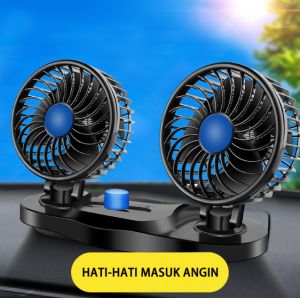 (COD dalam Stok Dikirim Dari Jakarta)Kipas mobil van big 24v 12V USB pendingin dengan kipas yang dilipat dan kipas angin berkecepatan dua kali KIPAS ANGIN MOBILL Kepala Dua Cooling Fan Pendingin mobil Portable