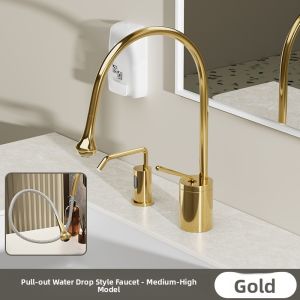 SHENGXUE | Swan Shape Pull Down High Cold and Hot Faucet