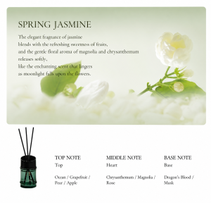 【SongChao】Bamboo Reed Diffuser 50ml Mini Home Fragrance Decorative Glass Bottle for Bedroom Office